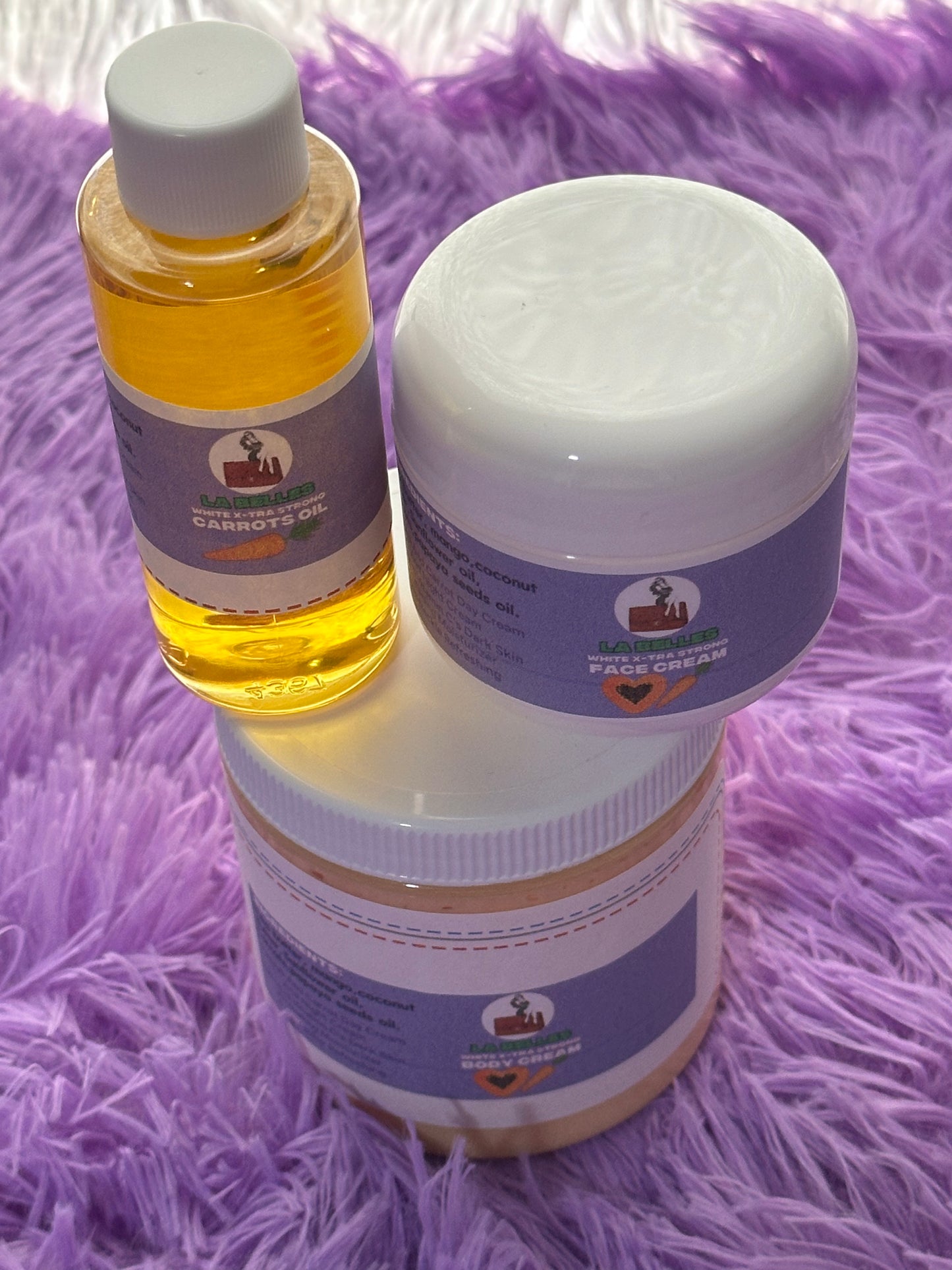 3-Piece Sets: Face cream, Body oil & Body cream