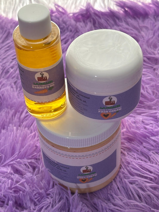 3-Piece Sets: Face cream, Body oil & Body cream